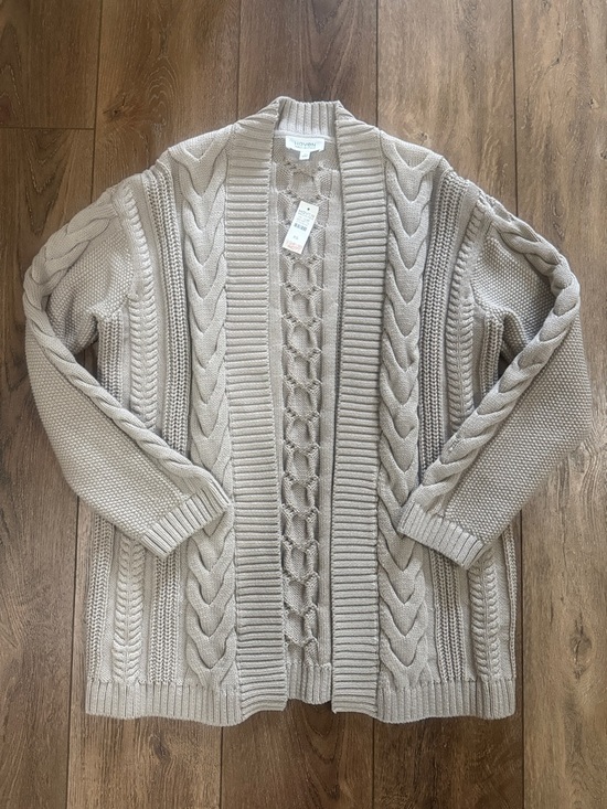 Haven Well Within Sweaters - Haven Well Within Cable Knit Open Cardigan - Beige
